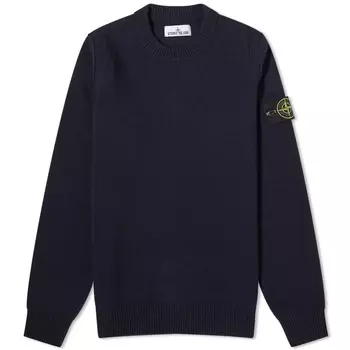 Вязаная кофта Stone Island из овечьей шерсти с обратным швом
