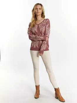 Вязаная кофта Usha, розовый