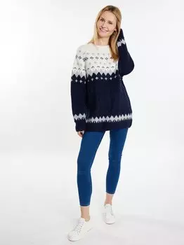 Вязаная кофта Usha, синий