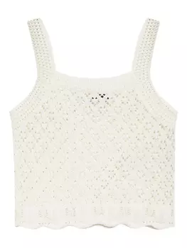 Вязаная крючком майка Maison Kitsun