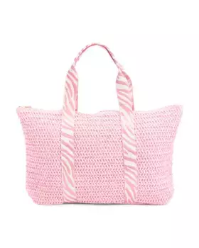 Вязаная крючком сумка Vintage Havana, розовый