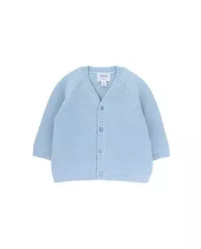 Вязаная куртка для мальчика на пуговицах Knot, синий