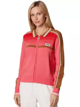 Вязаная куртка Fila Tarazona цвета Teaberry, розовый/коричневый