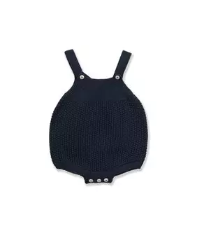 Вязаная лягушка для мальчика темно-синего цвета BABID, темно-синий