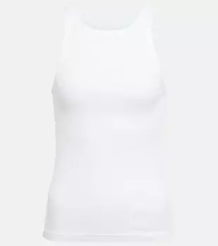 Вязаная майка Jennifer в рубчик NILI LOTAN, белый