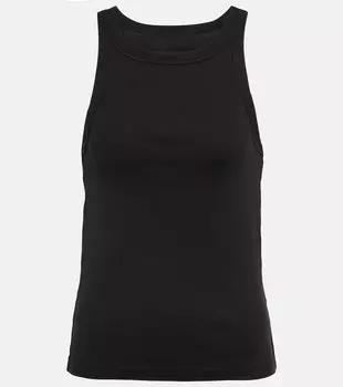 Вязаная майка Jennifer в рубчик NILI LOTAN, черный