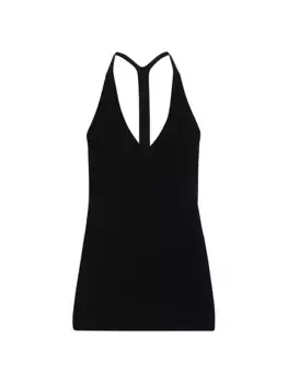 Вязаная майка с Y-образной спинкой Toteme, черный