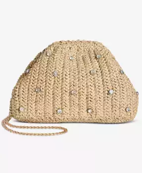 Вязаная маленькая клатч-кроссбоди с пайетками On 34th, коричневый