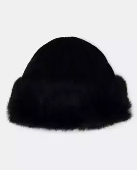 Вязаная меховая шапка Latouche, черный