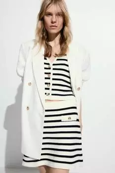 Вязаная мини-юбка H&M, мультиколор