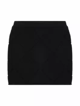 Вязаная мини-юбка N°21, черный