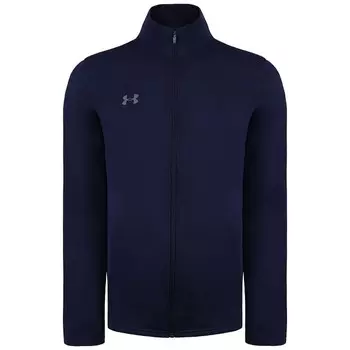 Вязаная мужская темно-синяя спортивная куртка Challenger II Warm Up Under Armour, синий