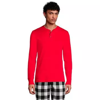 Вязаная пижама в рубчик Big & Tall Henley Lands' End