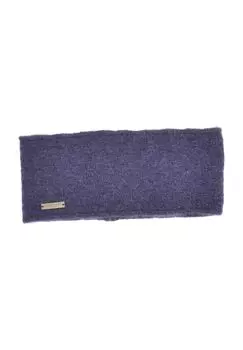 Вязаная повязка на голову из шерсти альпаки в структурированном миксе 19108-0 SEEBERGER, цвет Jeans One Size