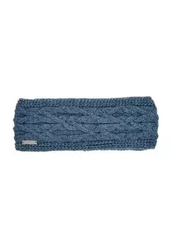 Вязаная повязка на голову тонким узором «косы» 19185-0 SEEBERGER, цвет Bottle One Size