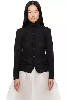 Вязаная рубашка Issey Miyake, черный