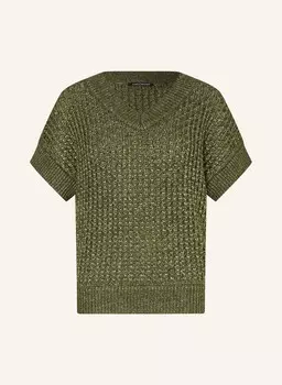 Вязаная рубашка из блестящей пряжи Luisa Cerano, зеленый