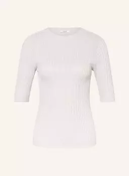 Вязаная рубашка из блестящей пряжи Peserico, бежевый