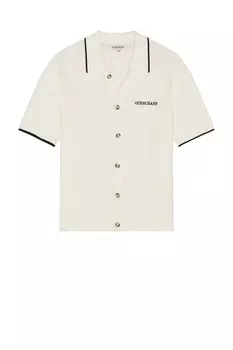 Вязаная рубашка на пуговицах Guess Jeans, warm white