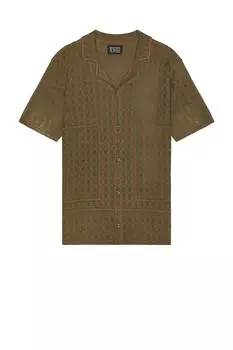 Вязаная рубашка на пуговицах Jacquard от Scotch & Soda, imagine places print