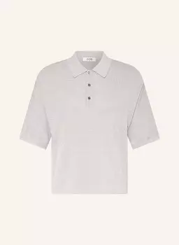 Вязаная рубашка-поло Cos, серый