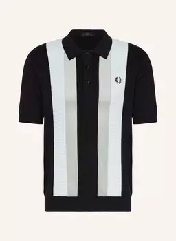 Вязаная рубашка-поло Fred Perry, синий