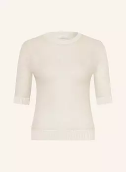 Вязаная рубашка с альпакой и блестящей пряжей Peserico, серый