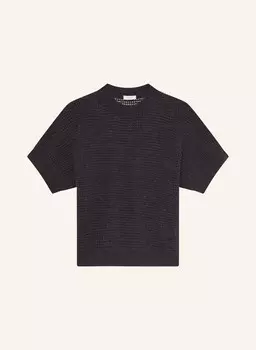 Вязаная рубашка с альпакой Peserico, серый