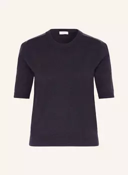 Вязаная рубашка с декоративными бусинами Peserico, синий