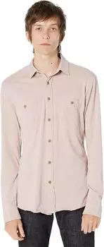 Вязаная рубашка «Времена года» Faherty, цвет Quartz Pink