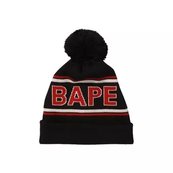Вязаная шапка BAPE Черная