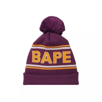 Вязаная шапка BAPE Фиолетовый