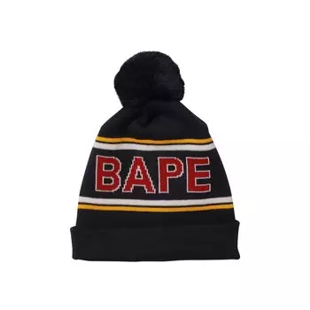 Вязаная шапка BAPE Темно-синий