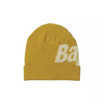 Вязаная шапка BAPE Желтая