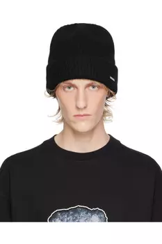 Вязаная шапка бини We11Done, черный