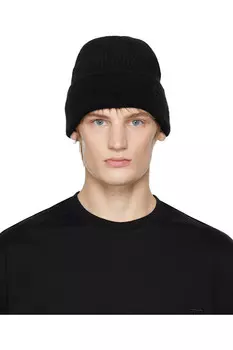 Вязаная шапка бини Wooyoungmi, черный
