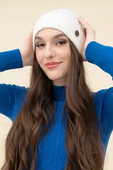 Вязаная шапка Budmil, белый