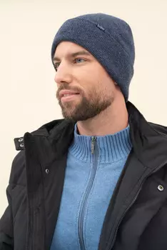 Вязаная шапка Budmil, голубой