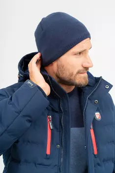 Вязаная шапка Budmil, синий