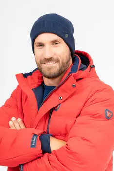 Вязаная шапка Budmil, синий