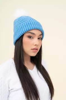 Вязаная шапка Budmil, синий