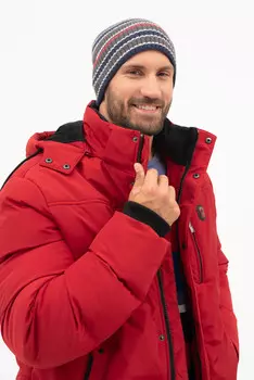 Вязаная шапка Budmil, синий/серый