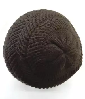 Вязаная шапка Чаплино, классического дизайна Chaplino, коричневый