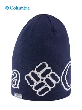 Вязаная шапка Columbia двусторонняя унисекс, черный