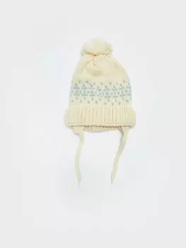 Вязаная шапка для мальчика с узором LCW Baby