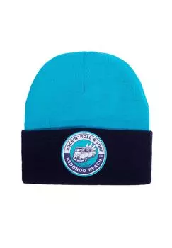 Вязаная шапка двухцветная Redondo Beach KING KEROSIN, цвет Navy One Size