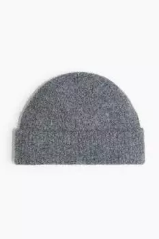 Вязаная шапка H&M, серый