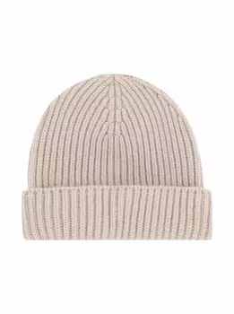 Вязаная шапка из кашемира Fedeli, бежевый