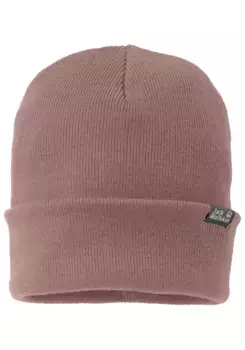 Вязаная шапка Jack Wolfskin "RIB HAT", розовый