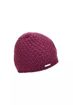 Вязаная шапка косой узором 19173-2 SEEBERGER, цвет Lila One Size